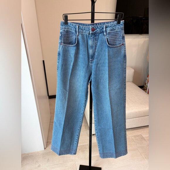 Farm Rio: Denim / Jeans Wide-Leg Pants - Picture 6 of 8